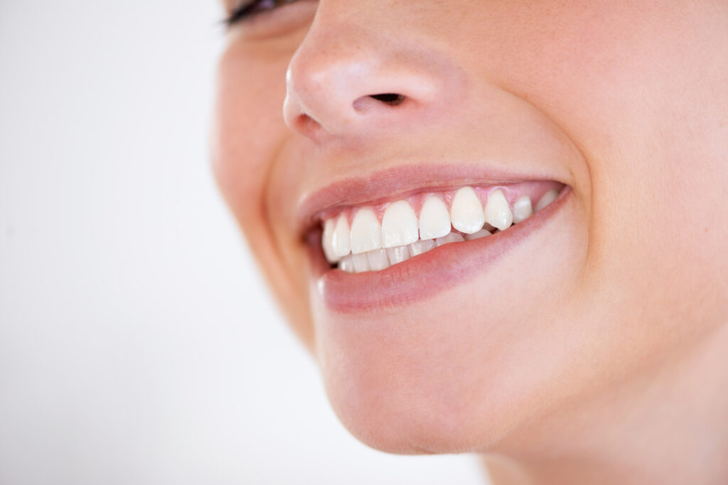 woman smiling