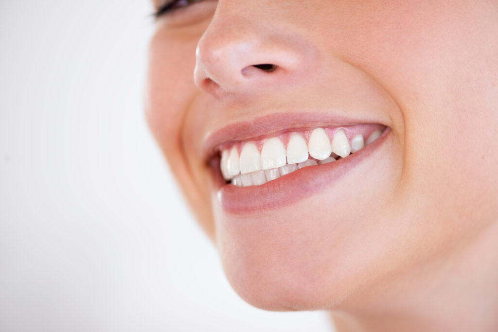 Woman smiling