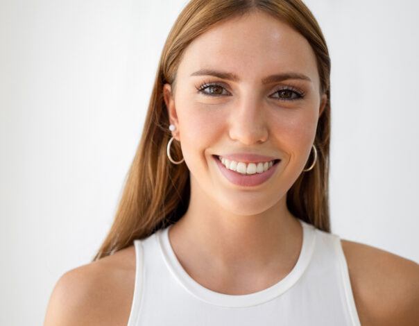 Woman smiling in a tank top